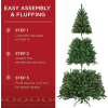 Artificial Pre-Lit Spruce Christmas Tree for Home Holiday Party Decoration with Incandescent Lights - Image 4