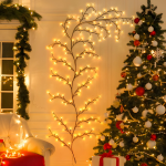 Christmas Rattan Branch Light Merry Christmas Decoration for Home 2024