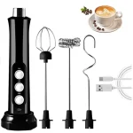 3 In 1 Electric Rechargeable Coffee and Milk Frother - Image 10