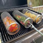 BBQ Basket Stainless Steel Rolling Grilling - Image 5