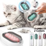 Cat Dog Grooming Comb with Water Tank Double Sided Hair Removal Brush - Image 2