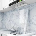 Marble Self-adhesive Temperature Resistance Oil Proof Kitchen Cabinet Wallpaper