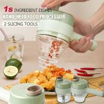 4 In1 Electric Wireless Vegetable Food Chopper Set - Image 2