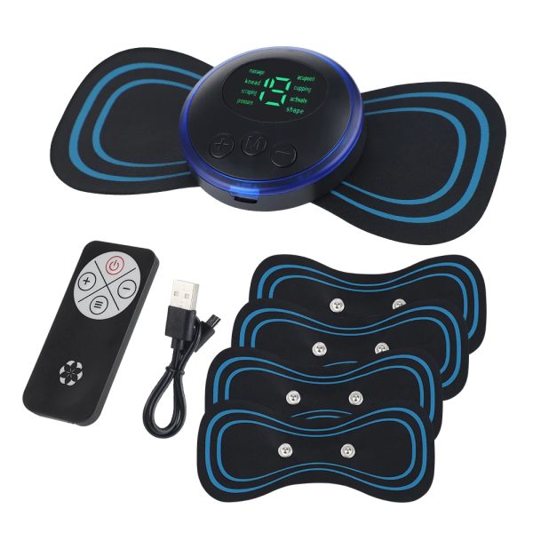 LCD Display EMS Neck Stretcher Electric Massager Cervical Muscle Massage Patch