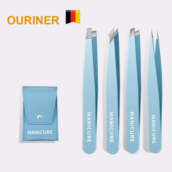 Eyebrow Tweezer Colorful Hair Beauty Fine Hairs Removal Makeup Tools