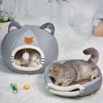 Deep Sleep Comfort In Winter Cat Bed Tent Cozy Cave pet's Beds