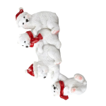 Bear Family Christmas Decoration Sturdy Durable Table Decorations for Party Home Table Decor - Image 5