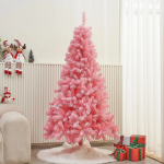 Artificial Christmas Tree with 300 LED White String Lights, Spruce Hinged Tree, 8 Lighting Modes with Metal Legs Xmas Pine Tree - Image 6