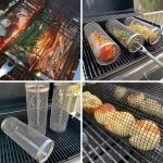 BBQ Basket Stainless Steel Rolling Grilling - Image 4
