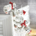 Bear Family Christmas Decoration Sturdy Durable Table Decorations for Party Home Table Decor - Image 7