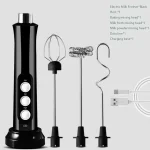 3 In 1 Electric Rechargeable Coffee and Milk Frother - Image 2
