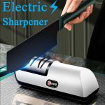 Automatic Adjustable And Rechargeable Electric Knife Sharpener Kitchen Tool