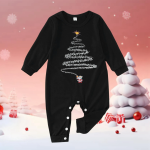 New Family Christmas Outfits Stripe Print Family Matching Pajamas Soft Loose 2 Pieces Suit Xmas Sleepwear
