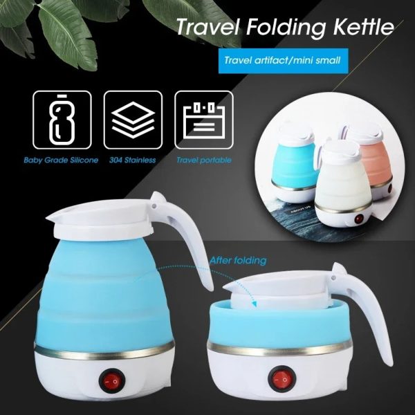 Portable Electric Kettle For Travel and Home Foldable Teapot Water Heater