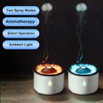Ultrasonic Essential Oil Volcano Aromatherapy Air Flame Humidifier Diffuser