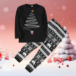 New Family Christmas Outfits Stripe Print Family Matching Pajamas Soft Loose 2 Pieces Suit Xmas Sleepwear - Image 9