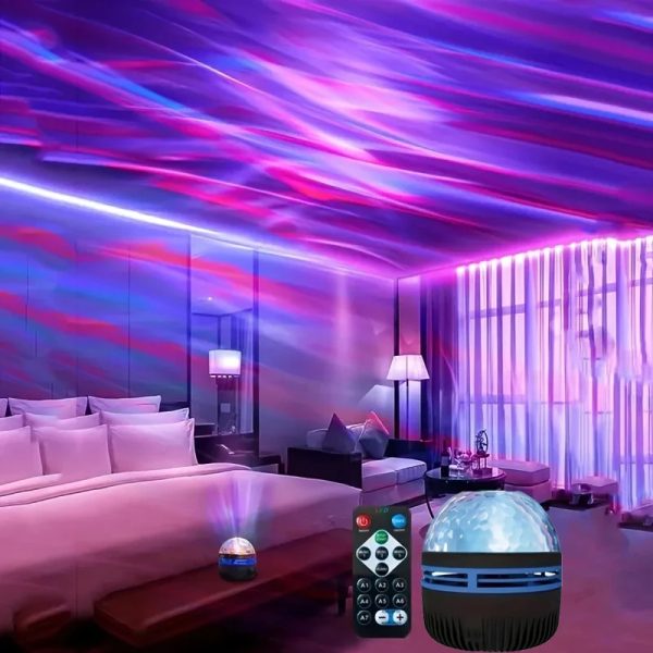 Starry Night Light Projector For Bedroom Atmosphere with 7 Color Patterns