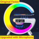 Wireless Pad Stand RGB Night Light Lamp with Fast Charging Station Dock