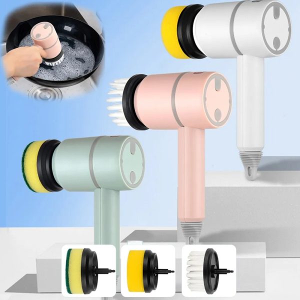 Electric Cleaning Brush Multi-functional Home USB Rechargeable Electric Rotary Scrubber