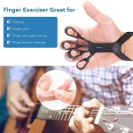 Silicone Grip Finger Exercise Stretcher Device For Trainer Rehabilitation - Image 5