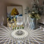 Crystal Table Touch Remote Control Acrylic Night Lamp For Home Decoration - Image 3
