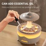 Mushroom Rain Cloud Water Drip Air Humidifier Diffuser Lamp - Image 2