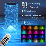 Nordic Crystal Dimming Atmosphere Diamond Night Light Lamp Rose Projector