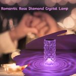 Nordic Crystal Dimming Atmosphere Diamond Night Light Lamp Rose Projector - Image 4