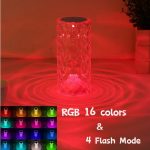 Nordic Crystal Dimming Atmosphere Diamond Night Light Lamp Rose Projector - Image 5