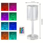Crystal Table Touch Remote Control Acrylic Night Lamp For Home Decoration - Image 5