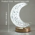 Bedroom Crystal Touch Dimming Night Light Girls Room Home Decor - Image 5