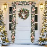 6 Ft Pre-Lit Artificial Christmas Garland Lighted Christmas Garland Rose Gold Ball Ornaments With 20 Battery Operated Led Lights - Image 3