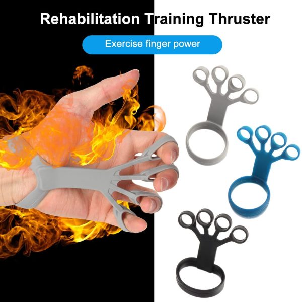Silicone Grip Finger Exercise Stretcher Device For Trainer Rehabilitation