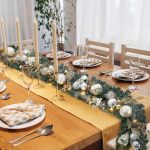 6 Ft Pre-Lit Artificial Christmas Garland Lighted Christmas Garland Rose Gold Ball Ornaments With 20 Battery Operated Led Lights - Image 9