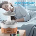Mushroom Rain Cloud Water Drip Air Humidifier Diffuser Lamp - Image 4