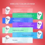 Wireless 7 Colors LED Face Beauty Machine Photon Facial Neck Skin Tighten Rejuvenation Facial Neck Mask - Image 10