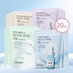 BIOAQUA Centella Collagen Face Mask Moisturizing Refreshing Sheet Masks Hyaluronic Acid Facial Mask Skin Care Products