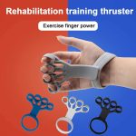 Silicone Grip Finger Exercise Stretcher Device For Trainer Rehabilitation - Image 3