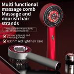 Electric Vibration Massage Comb Red Light Therapy Hair Growth Massage Scalp Brush