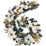 6 Ft Pre-Lit Artificial Christmas Garland Lighted Christmas Garland Rose Gold Ball Ornaments With 20 Battery Operated Led Lights - Image 6