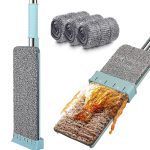 Newest Microfiber Flat Mop Squeeze Cleaning Floor Mop with Washable Pads