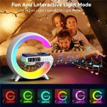 Wireless Pad Stand RGB Night Light Lamp with Fast Charging Station Dock - Image 4