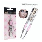 LED Eyebrow Tweezer Oblique Tip Eyebrow Trimming Hair Removal Clamp - Image 10