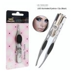 LED Eyebrow Tweezer Oblique Tip Eyebrow Trimming Hair Removal Clamp - Image 9