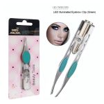 LED Eyebrow Tweezer Oblique Tip Eyebrow Trimming Hair Removal Clamp - Image 7