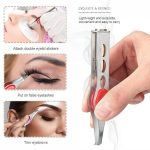 LED Eyebrow Tweezer Oblique Tip Eyebrow Trimming Hair Removal Clamp - Image 5