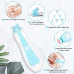Multifunctional Electric Baby Nail Trimmer File Clippers Manicure Tool - Image 3
