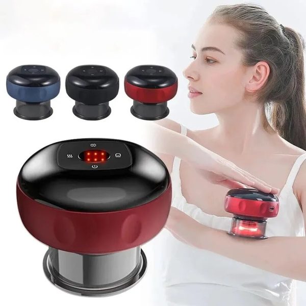 Smart Electric Vacuum Cupping Heating Suction Cup Device Body Scraping Massage