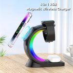 4 In 1 Magnetic Wireless Fast Charging Station For Smartphones - Image 7