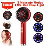 Electric Vibration Massage Comb Red Light Therapy Hair Growth Massage Scalp Brush - Image 3